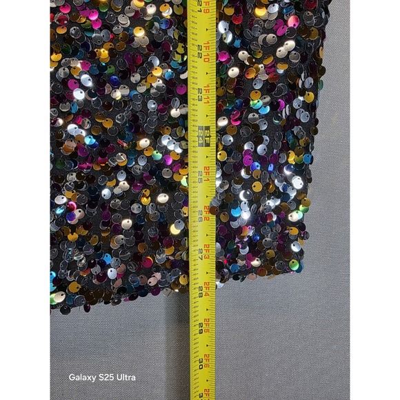 Anna-Kaci 2X Top One Shoulder All Over Sequin Club Holiday NYE Date Night Glam - Picture 6 of 7